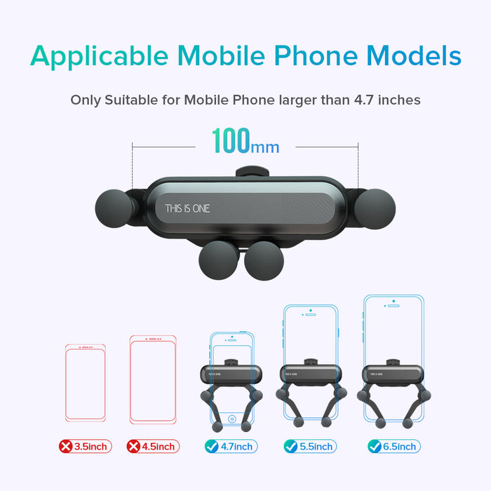 Gravity Car Phone Holder - Avalon Gadgets