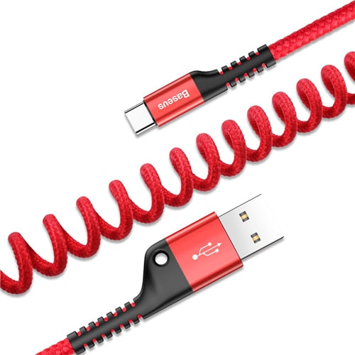 Spring USB Type C Cable - Avalon Gadgets