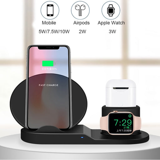 3 In 1 Fast Wireless Charger - Avalon Gadgets