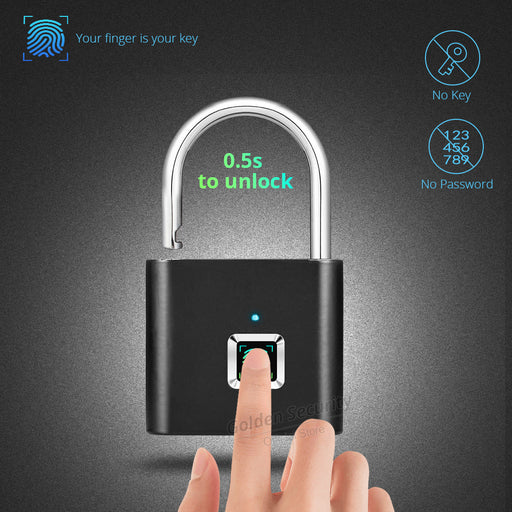 Keyless Fingerprint Smart Padlock - Avalon Gadgets